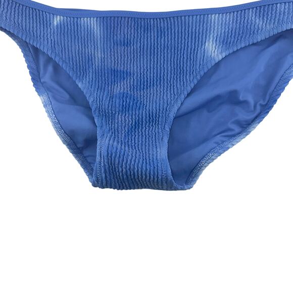 Aerie Blue Tie Dye One Piece Full Coverage Bikini Bottom Size Small NWOT - Picture 1 of 3